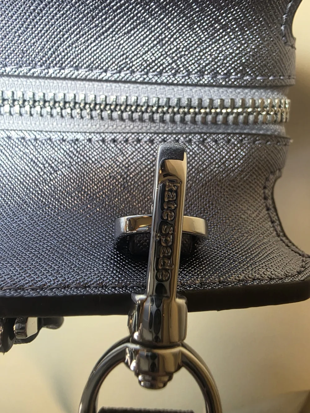 NWOT Kate Spade Madison Medium Satchel Shoulder Bag Candied Flower Lilac Silver